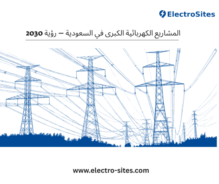المشاريع الكهربائية الكبرى في السعودية ضمن رؤية 2030 لتطوير قطاع الطاقة والبنية التحتية